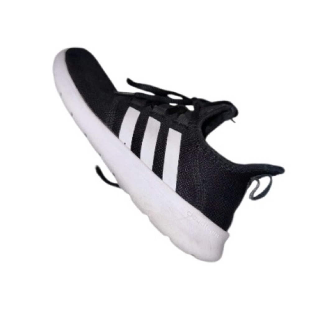 ADIDAS 3 stripes black white Boys tennis shoes size 6 - Picture 12 of 13